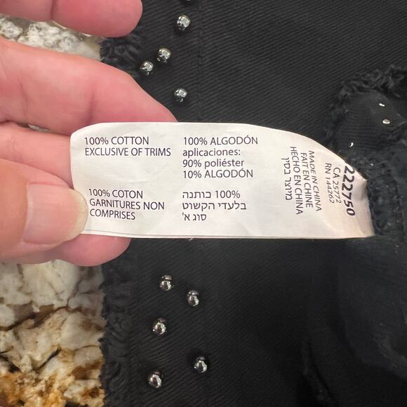 NWT - Dex Women's Black Denim Front Zip Mini Skirt - SIZE 30 - Picture 7 of 7